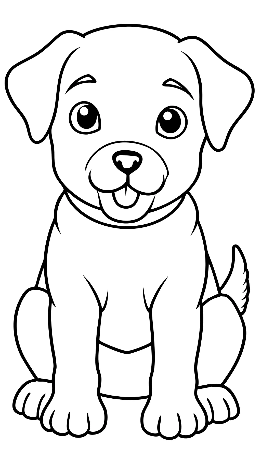 coloriages de chiot à imprimer